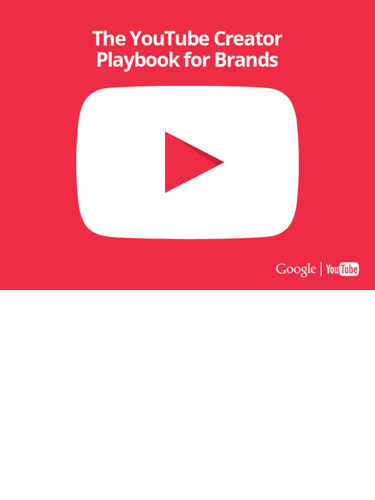 YouTube Creator Playbook for Brands | PDF | You Tube | Brand