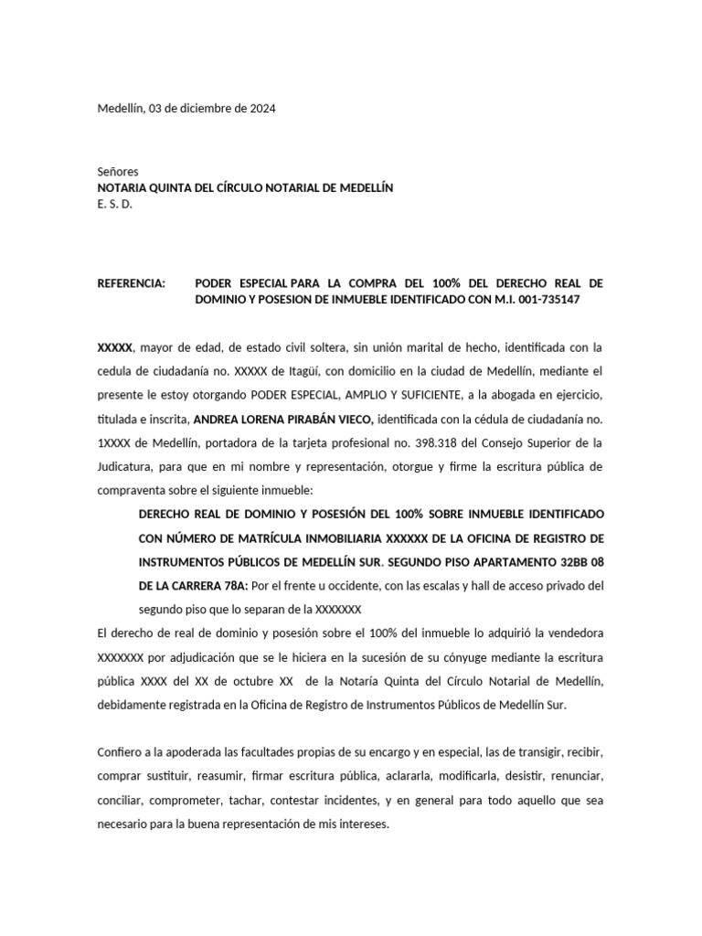 Poder Compra Nancy Alejandra | PDF