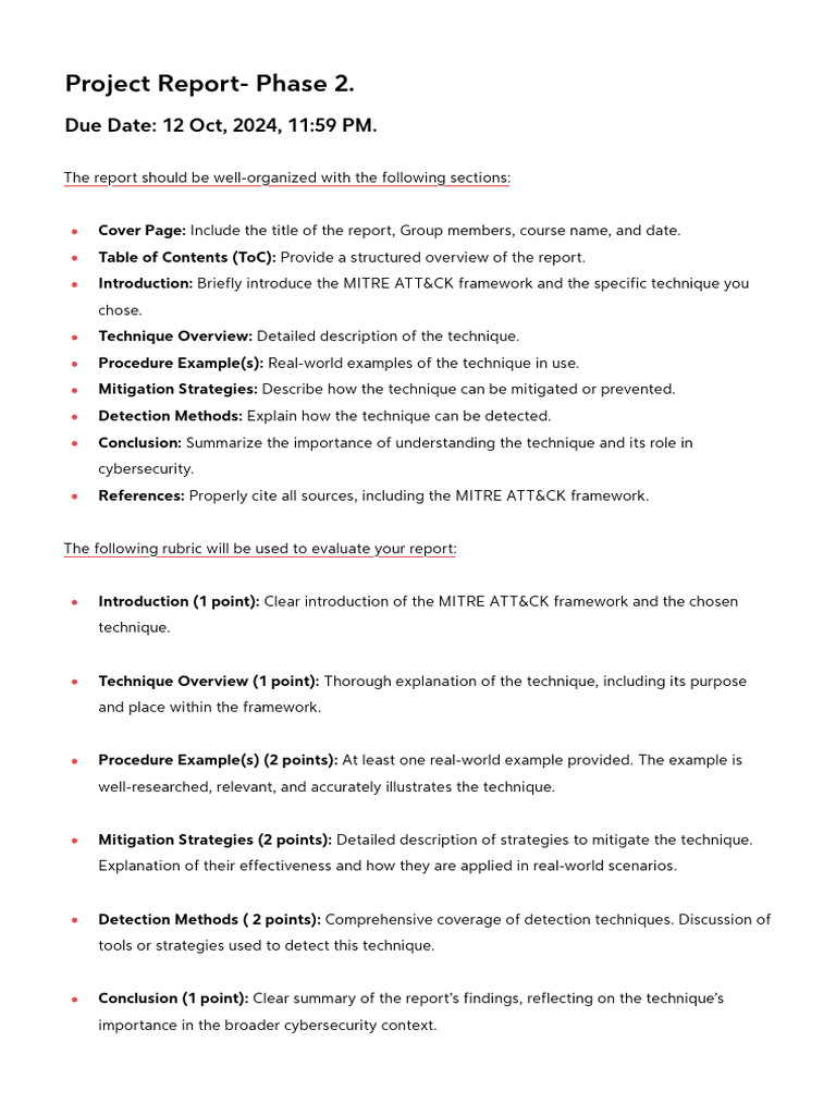Project Report- Phase 2. | PDF