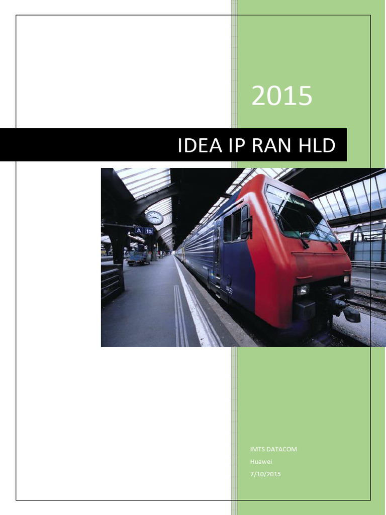 IDEA IP RAN HLD_JUNE_V1.1_FINAL | PDF | Networking | Multiprotocol ...