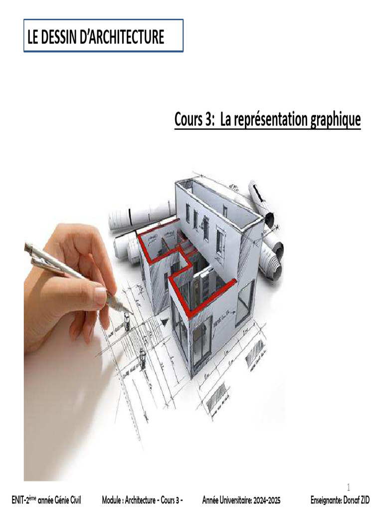 Représentation graphique en génie civil | PDF | Dessin | Architecte