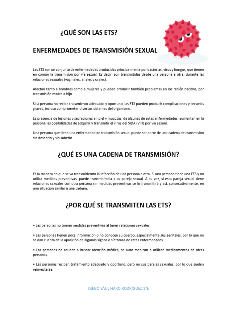 Guía de ETS: Prevención y Tratamiento | PDF | Infección transmitida ...