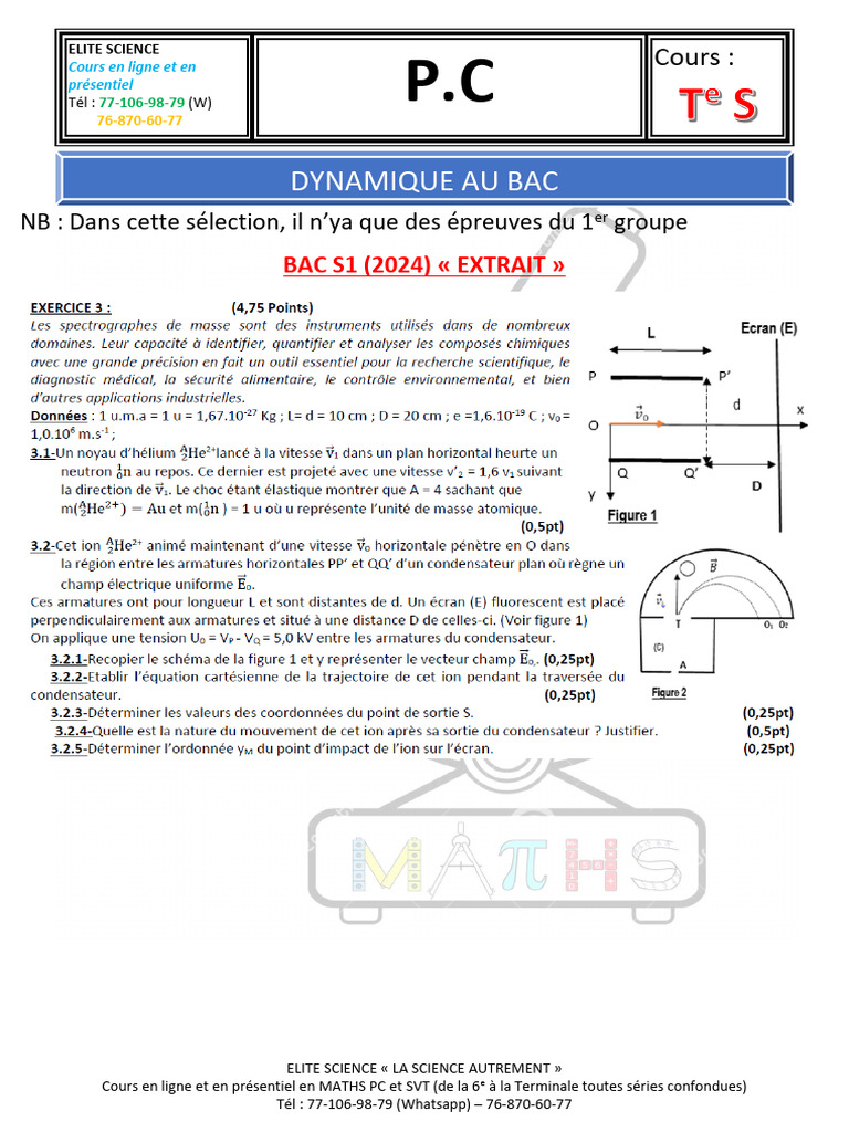 Cours Elite Science en Maths et SVT | PDF