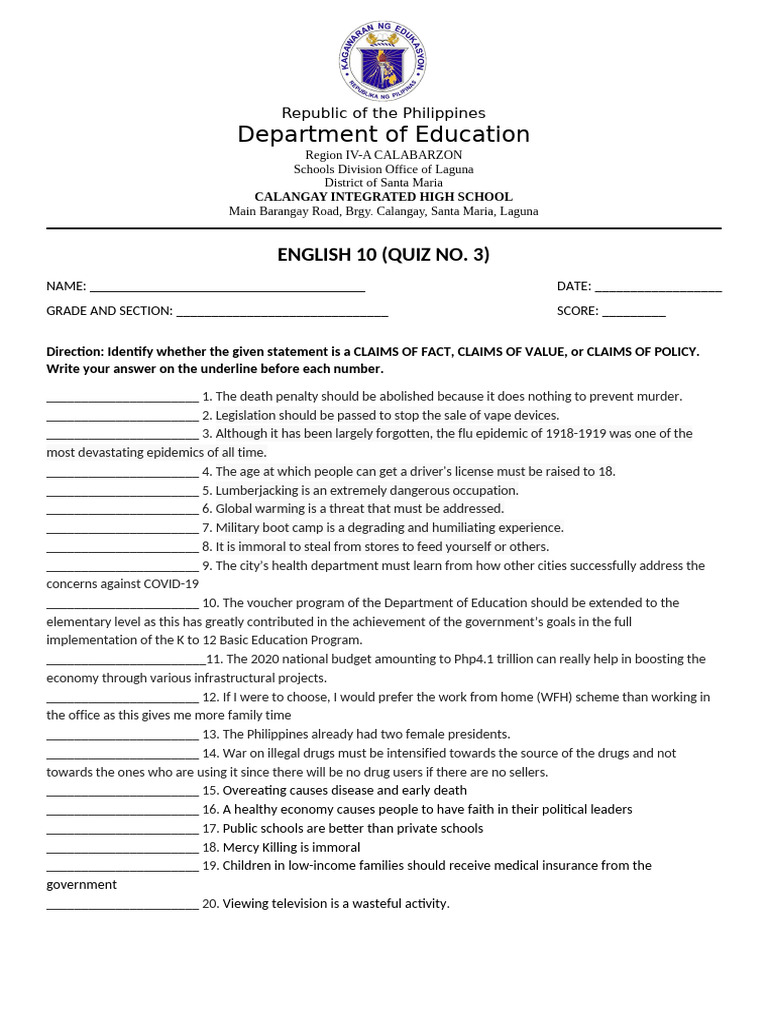 Quiz no 3 pdf