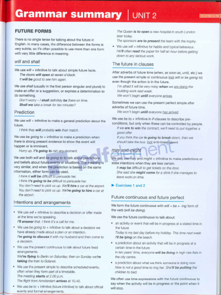Unit 2 Gram. Sum | PDF