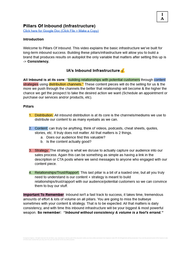 Inbound Marketing Infrastructure Guide | PDF | Human Communication ...