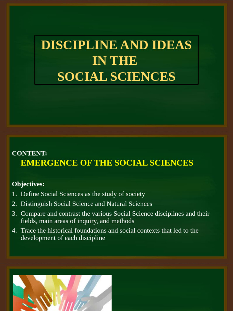Lesson 1 Discipline and Ideas in The Social Sciences | PDF | Social ...