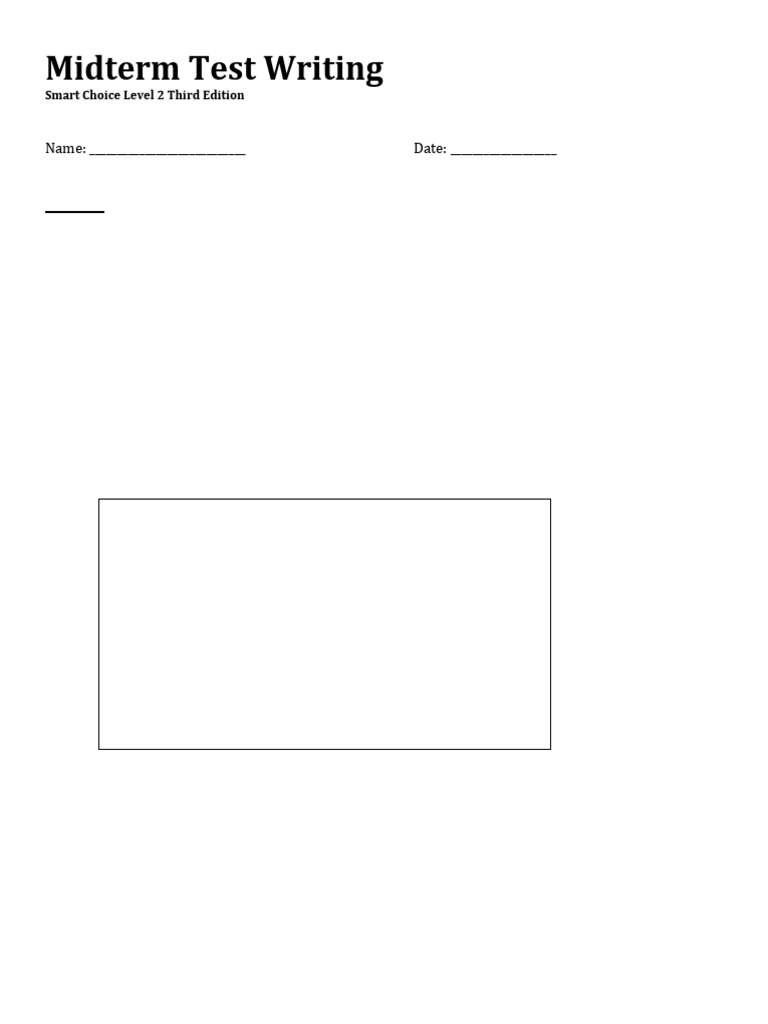 Midterm Test Writing A2 Pdf