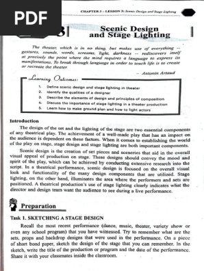 Scenic Design and Stage Lighting Essentials | PDF | Composition