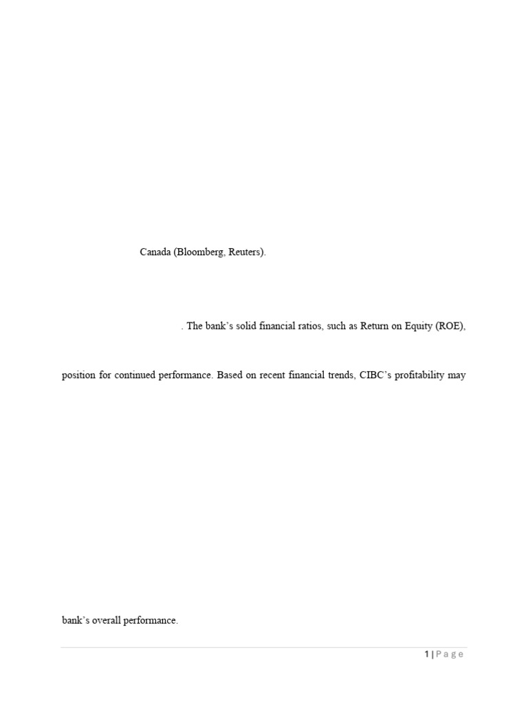 CIBC vs Scotiabank: Financial Insights | PDF | Price–Earnings Ratio ...