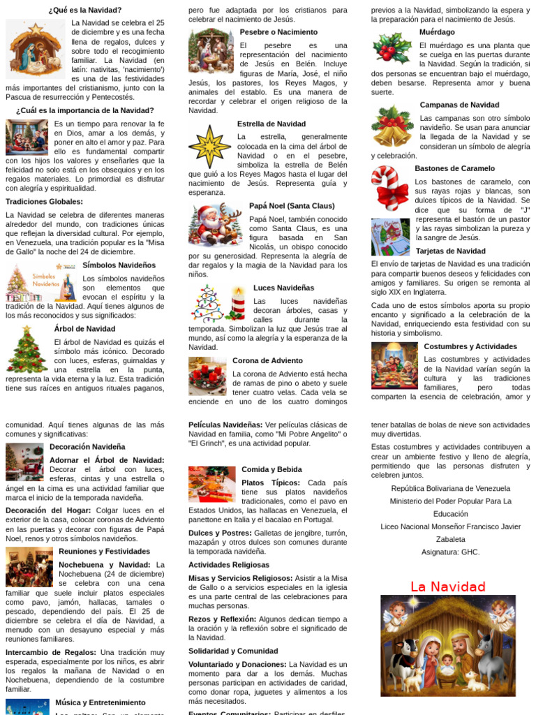Significado y tradiciones de la Navidad | PDF | Navidad | Nochebuena
