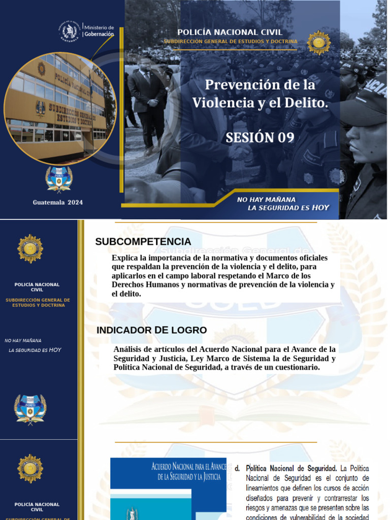 Prevención de Violencia y Delito en PNC | PDF | Policía | Gobierno