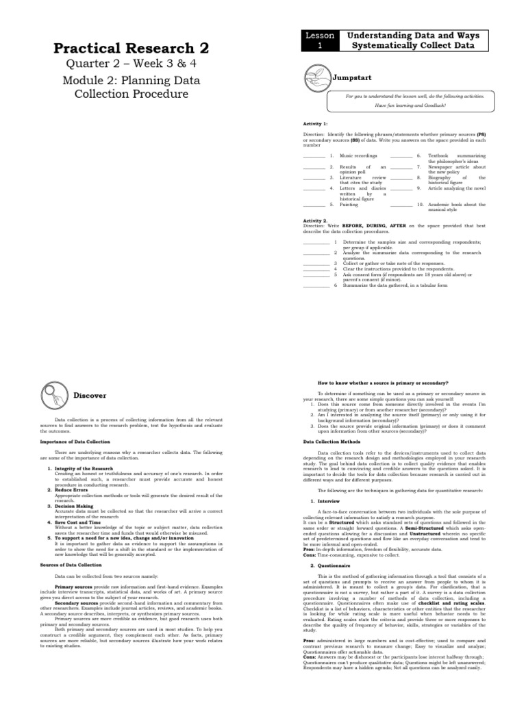 Data Collection Methods in Research | PDF | Statistics | P Value