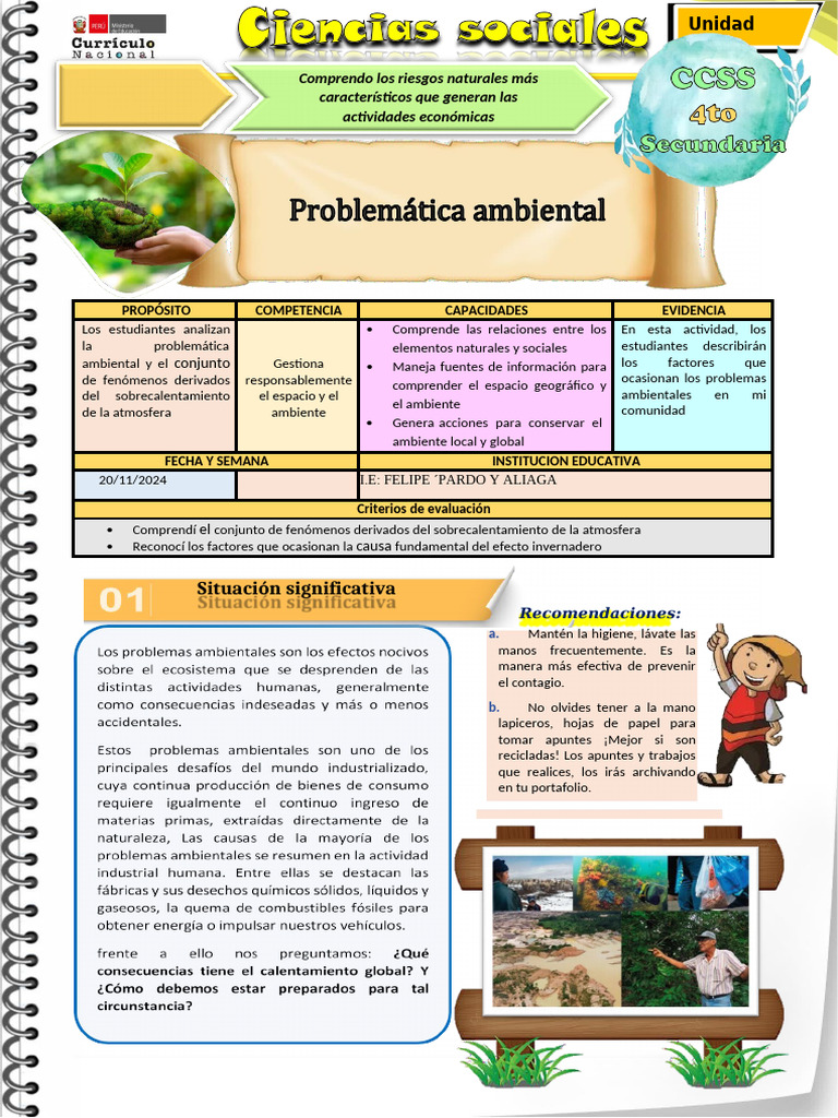 Problemas Ambientales en Mi Comunidad | PDF | Contaminación | Entorno ...