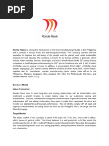 Monde Nissin Case Study