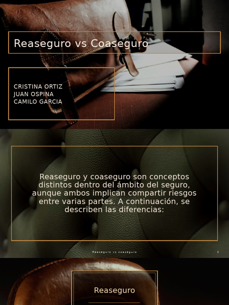 Diferencias entre Reaseguro y Coaseguro | PDF | Reaseguro | Seguro