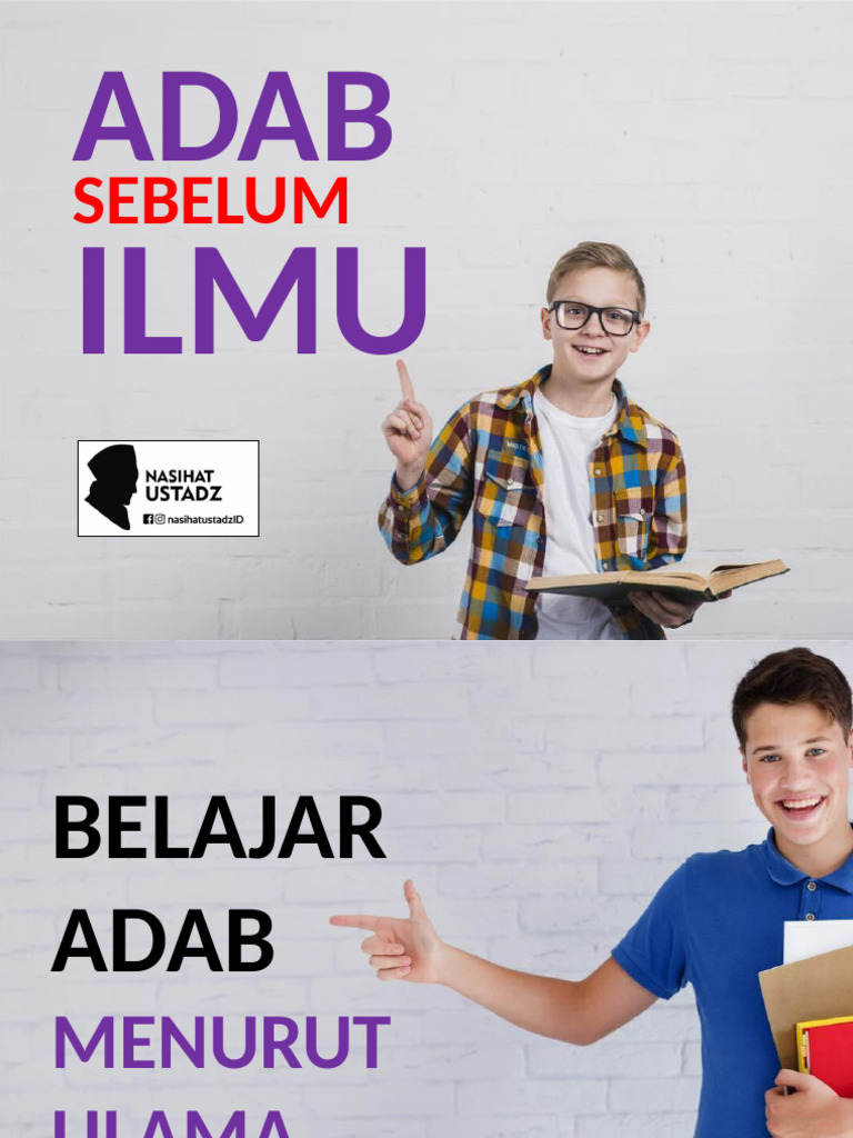 16 Adab Sebelum Ilmu | PDF