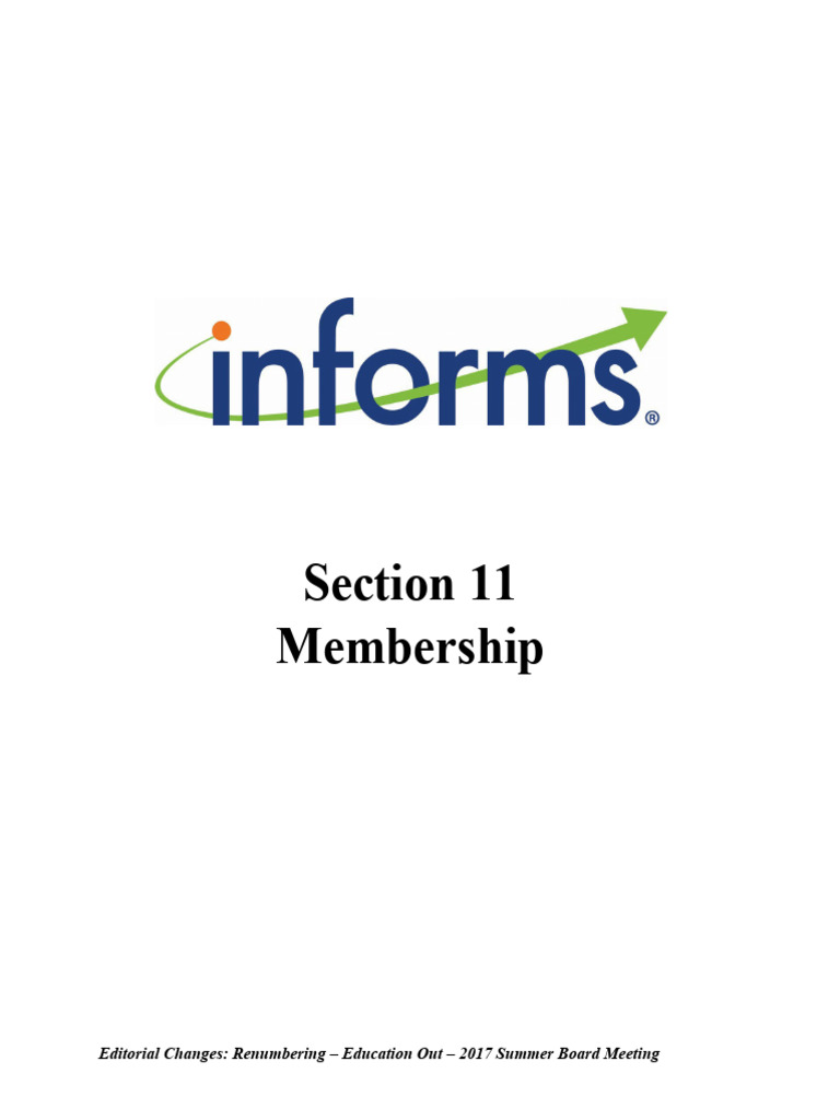 Section 11 - Membership | PDF | Committee