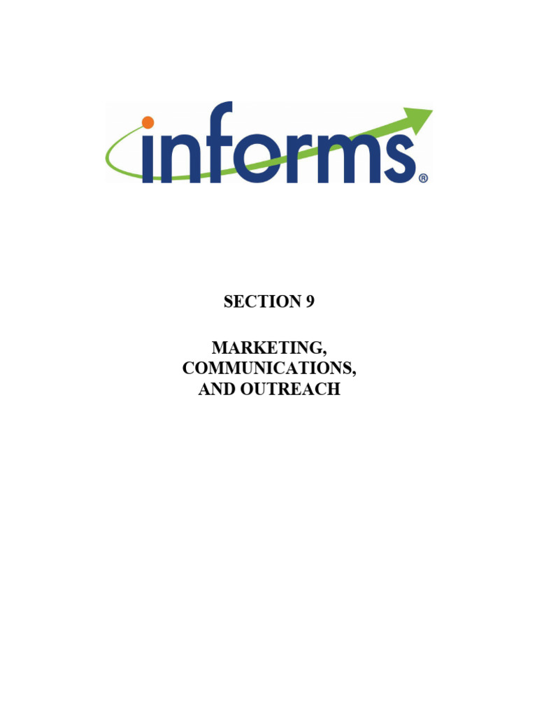 Section 9 - Marketing Communications Outreach | PDF | Committee ...