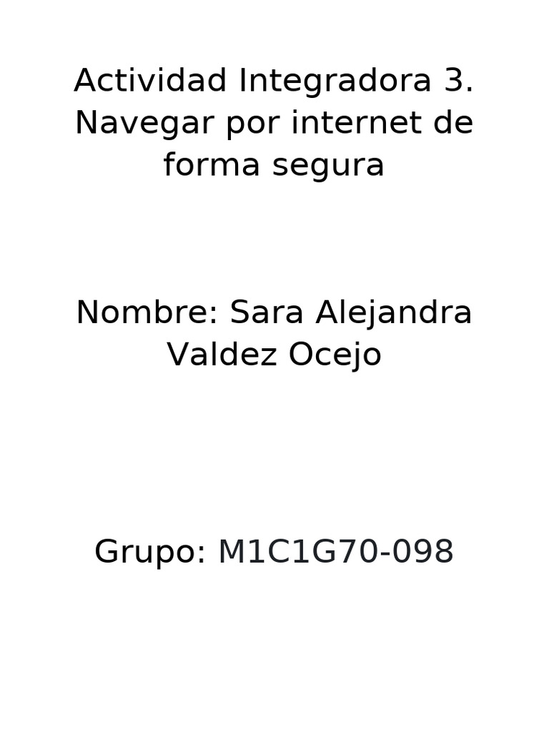 Actividad Integradora 3 | PDF