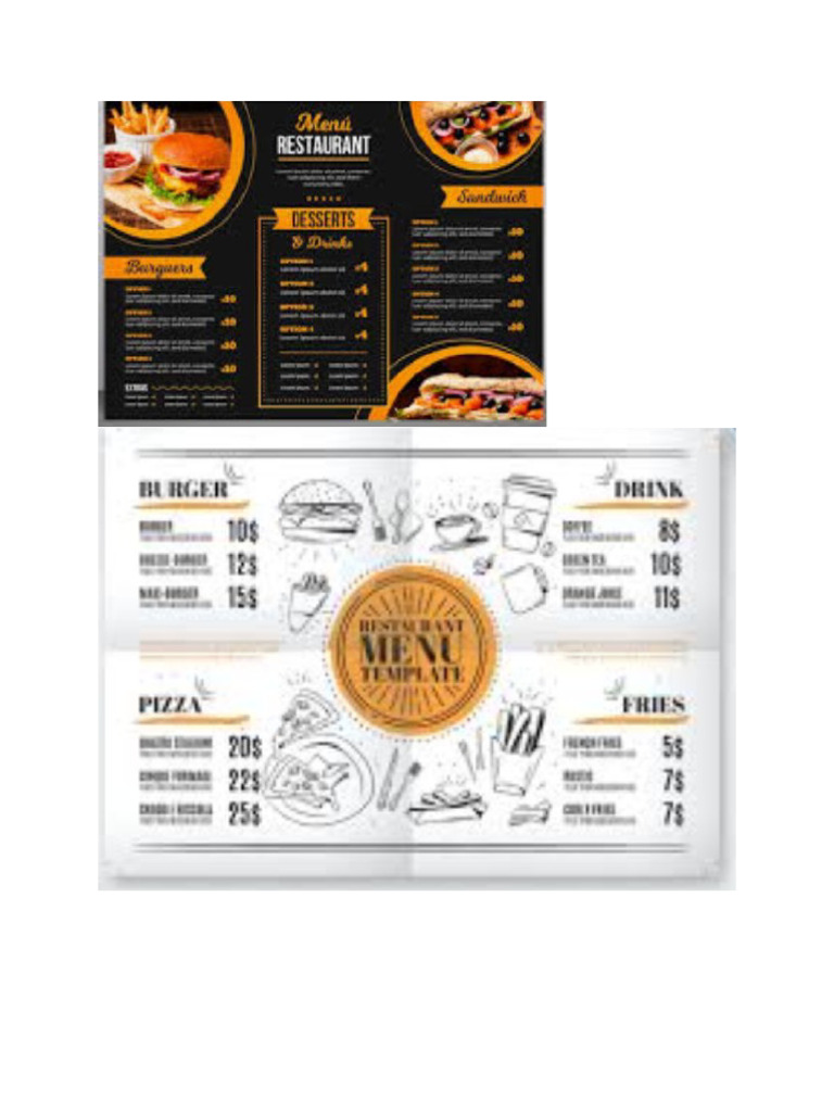 Menus | PDF