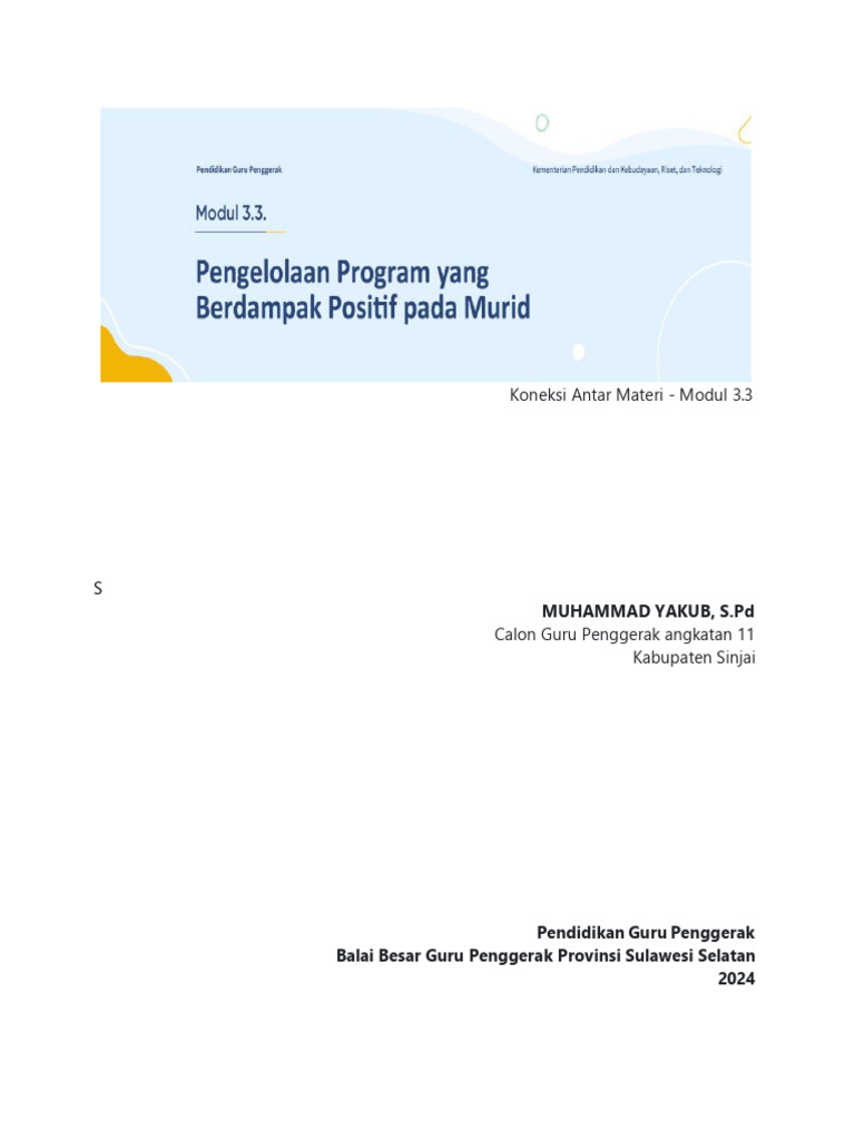 Pengelolaan Program Positif untuk Murid | PDF