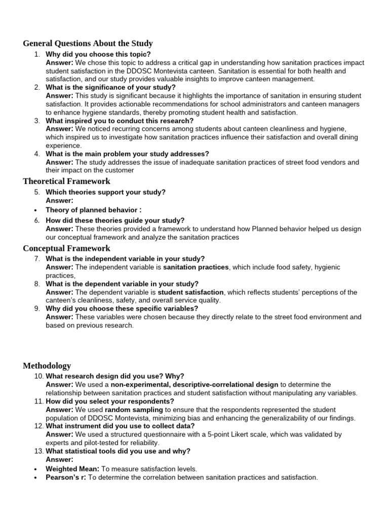 Possible Question On Research | PDF | Statistics | Hypothesis