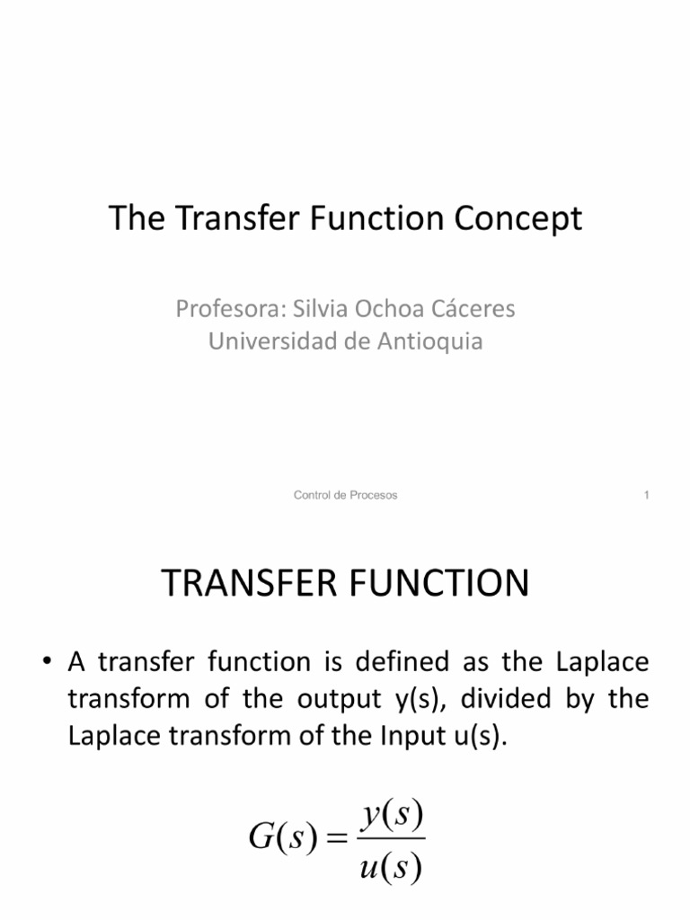 7.the Transfer Function Concept | PDF