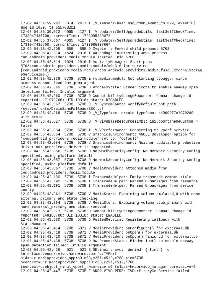 Android Media Provider Log Analysis | PDF | Software | Computing