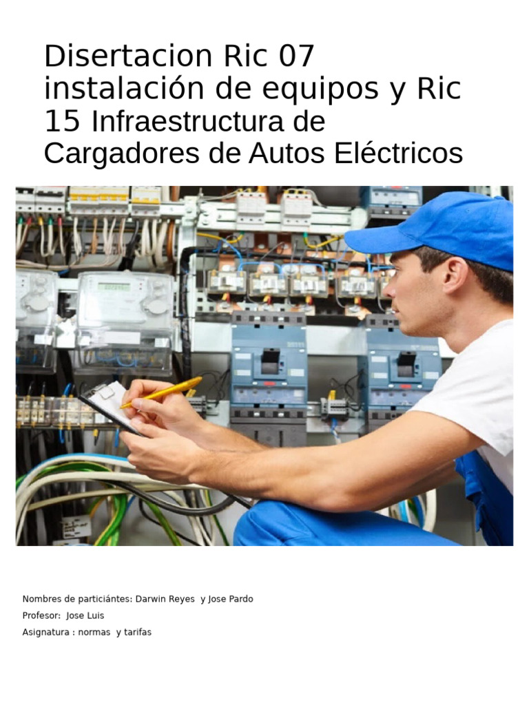 Normativa RIC 7 y RIC 15 en Chile | PDF | Ingenieria Eléctrica ...