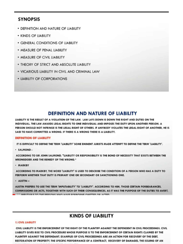Liability | PDF