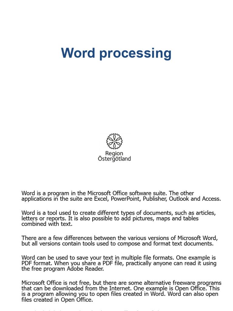 Microsoft Word: Document Creation Guide | PDF | Microsoft Word ...