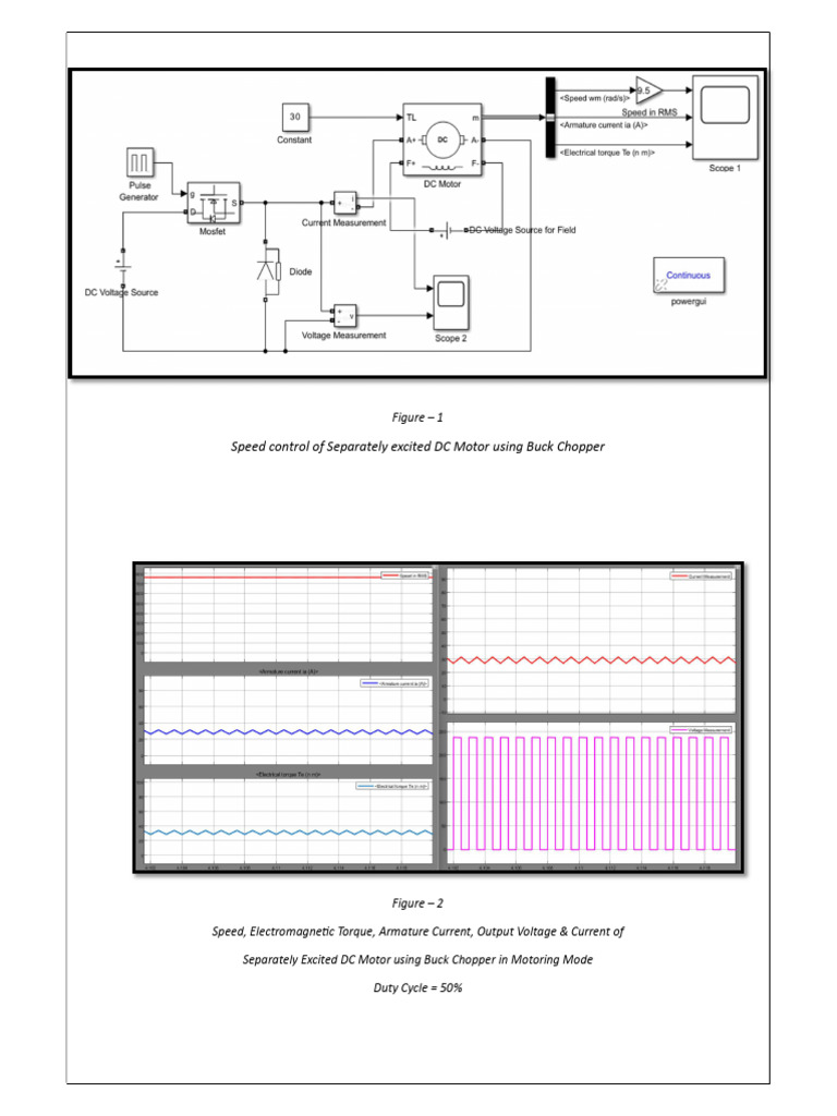 DC Motor Speed Control Using Buck Chopper | PDF | Electric Motor ...