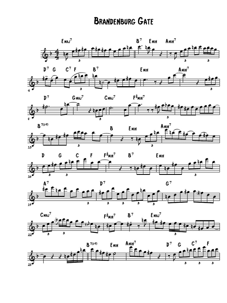 Brandenburg Gate (Bb-Instruments) | PDF