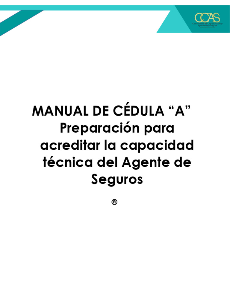 Manual Modulo Ii Cédula A | PDF | Póliza de seguros | Seguro