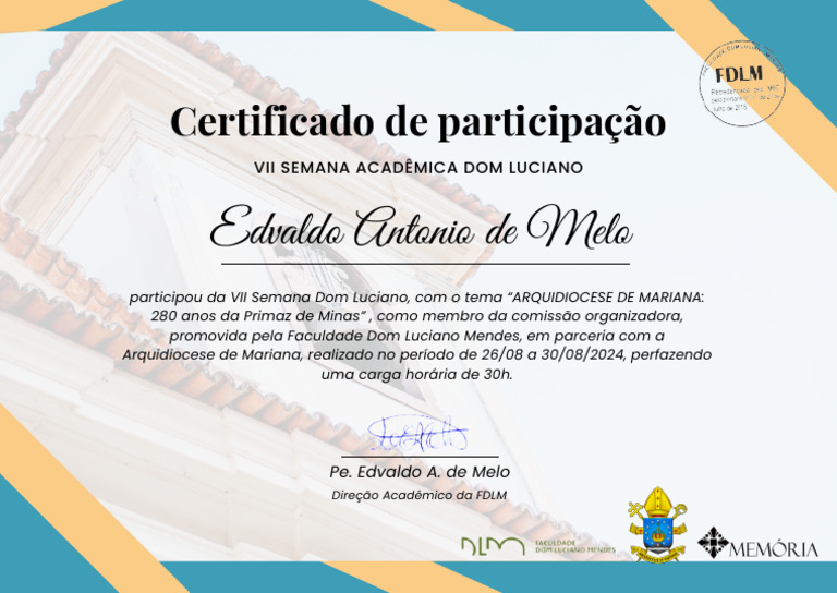 Blue and Yellow Minimalist Employee of The Month Certificate | PDF