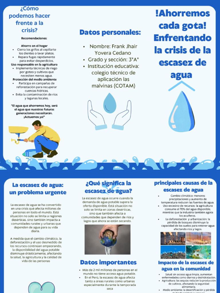 Estrategias para enfrentar la crisis del agua | PDF | Agua | Agricultura