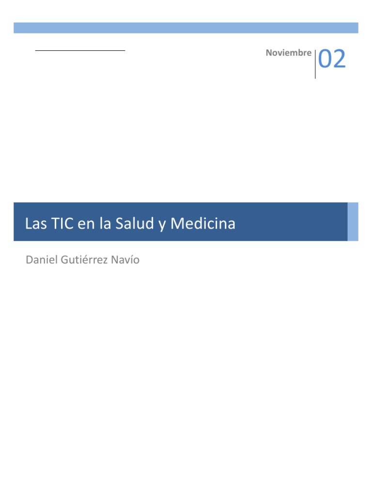 TIC en Gestión Médica y Salud | PDF | Tecnología de información y ...