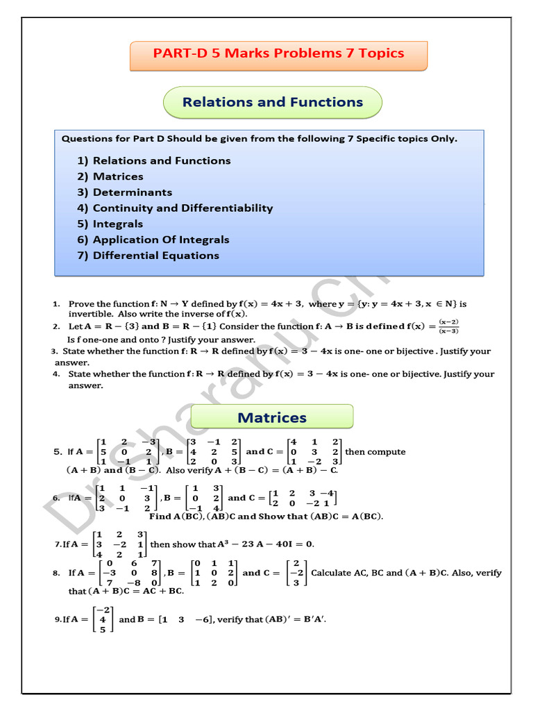 Mathematics Policy for Senior One Exams | PDF | Function (Mathematics ...