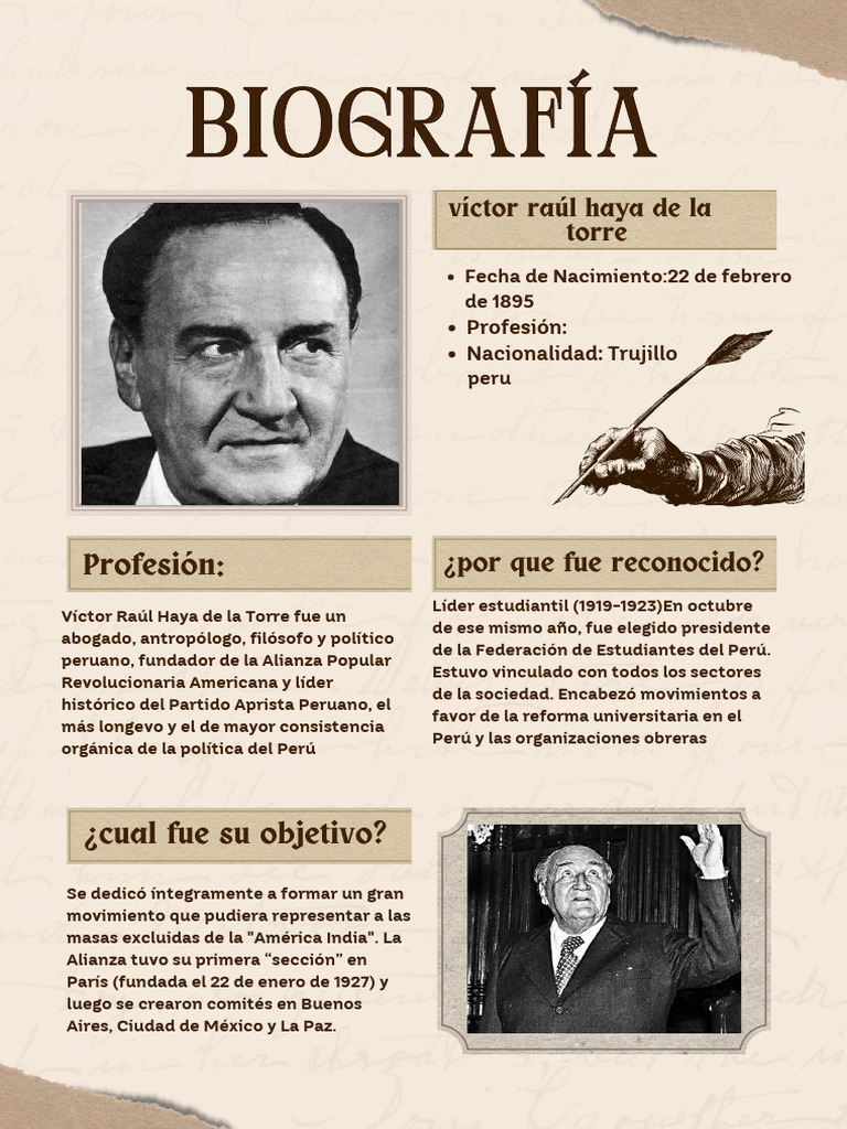 Biografía de victor raul de la torre | PDF