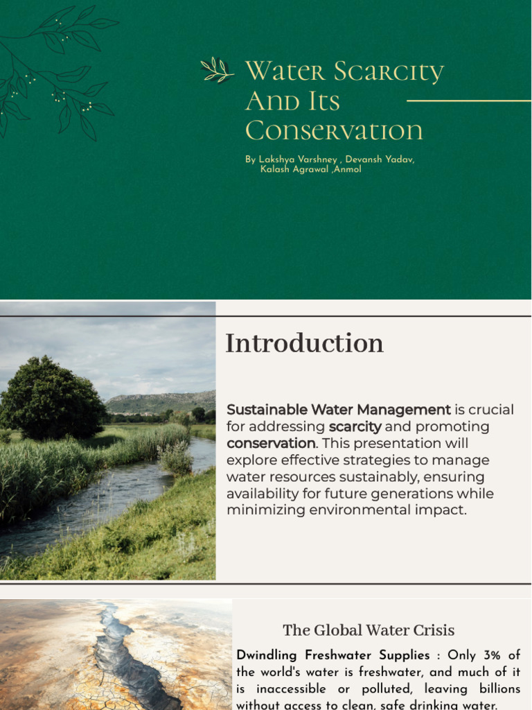 Sustainable Water Management Strategies | PDF | Water Scarcity | Water