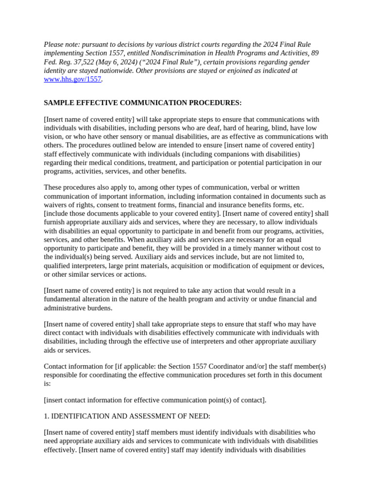 Effective Communication for Disabilities | PDF | Language ...