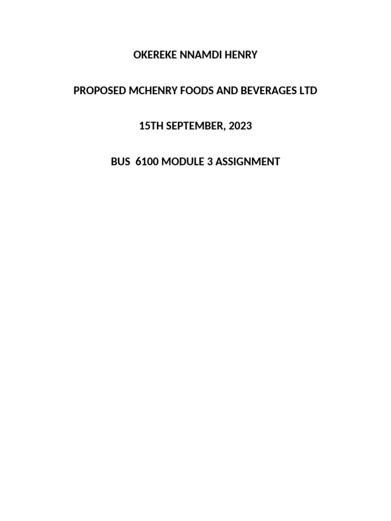 Module 3 Assignmemt | PDF | Sustainability | Supply Chain
