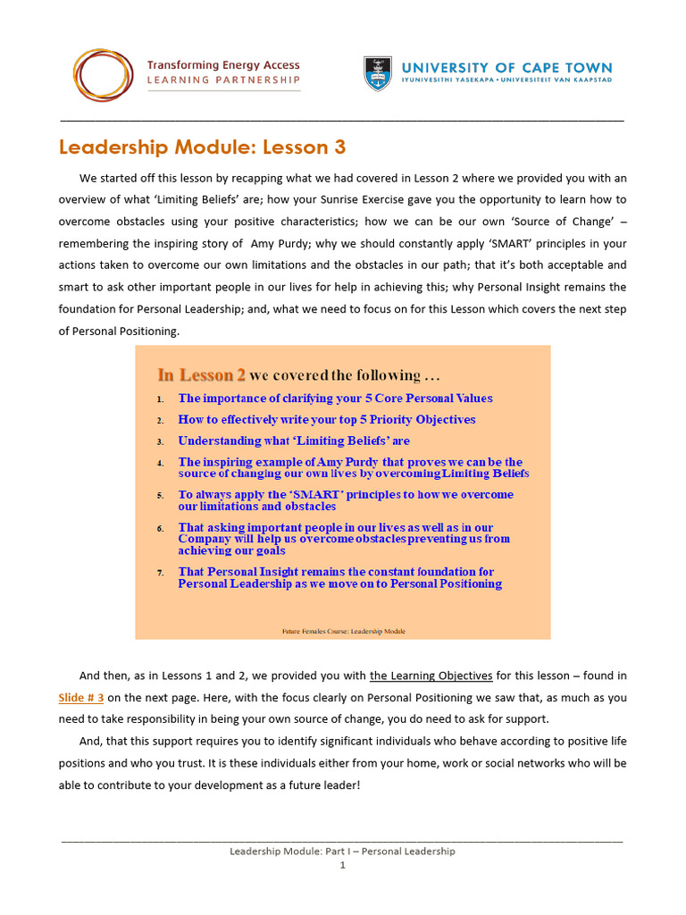 FF+Leadership+Module+Lesson+3+Reading | PDF | Leadership ... image.
