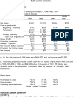 Butler Lumber Company Financial Projections