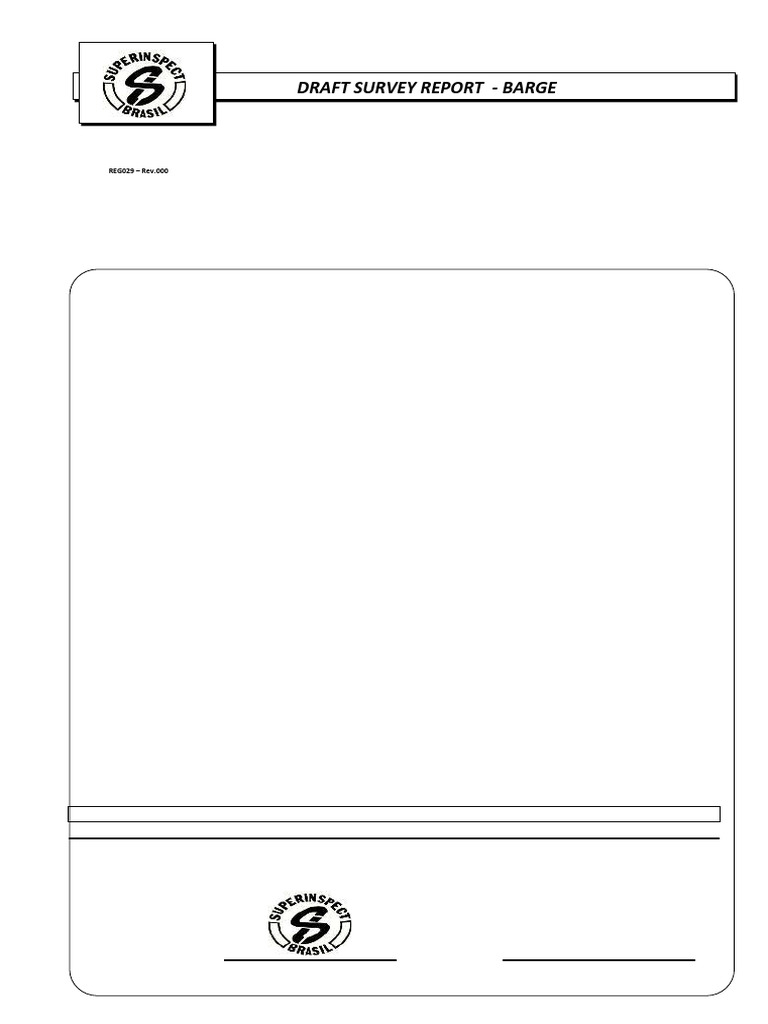Draft Survey Report - HB147584 | PDF | Shipping | Ships