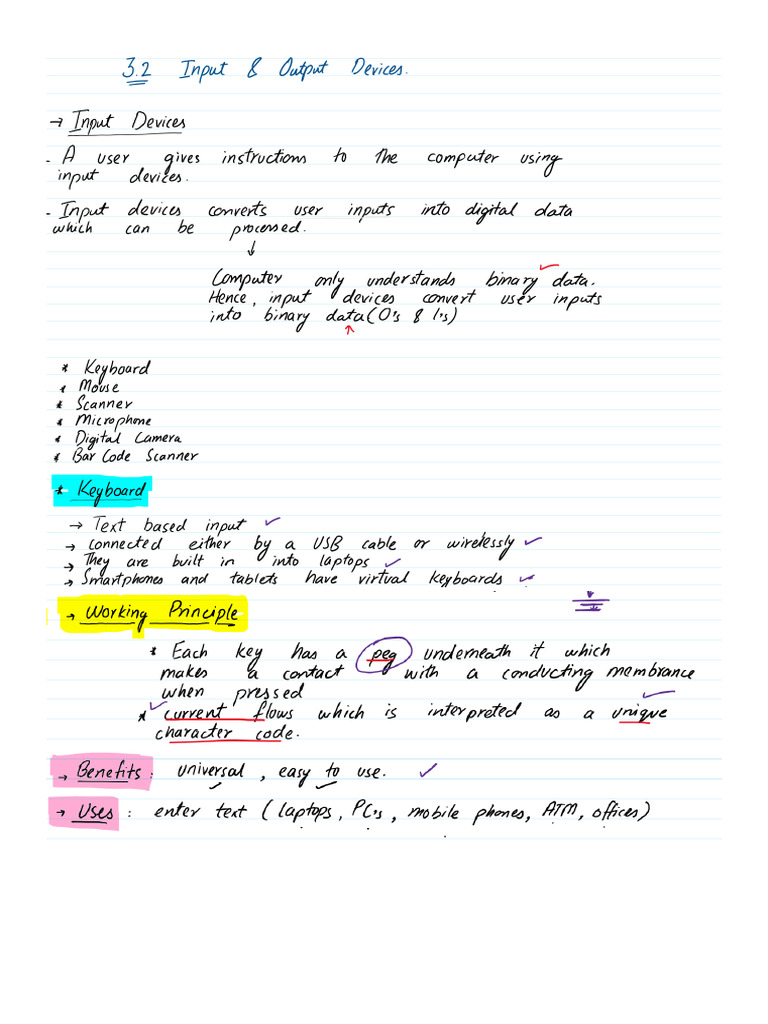 Input & Output Devices | PDF