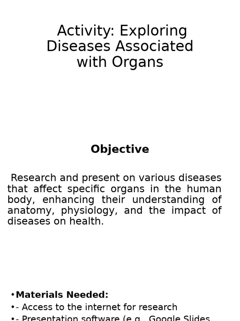 Activity - Performance Task-Organ System | PDF | Biology | Anatomy