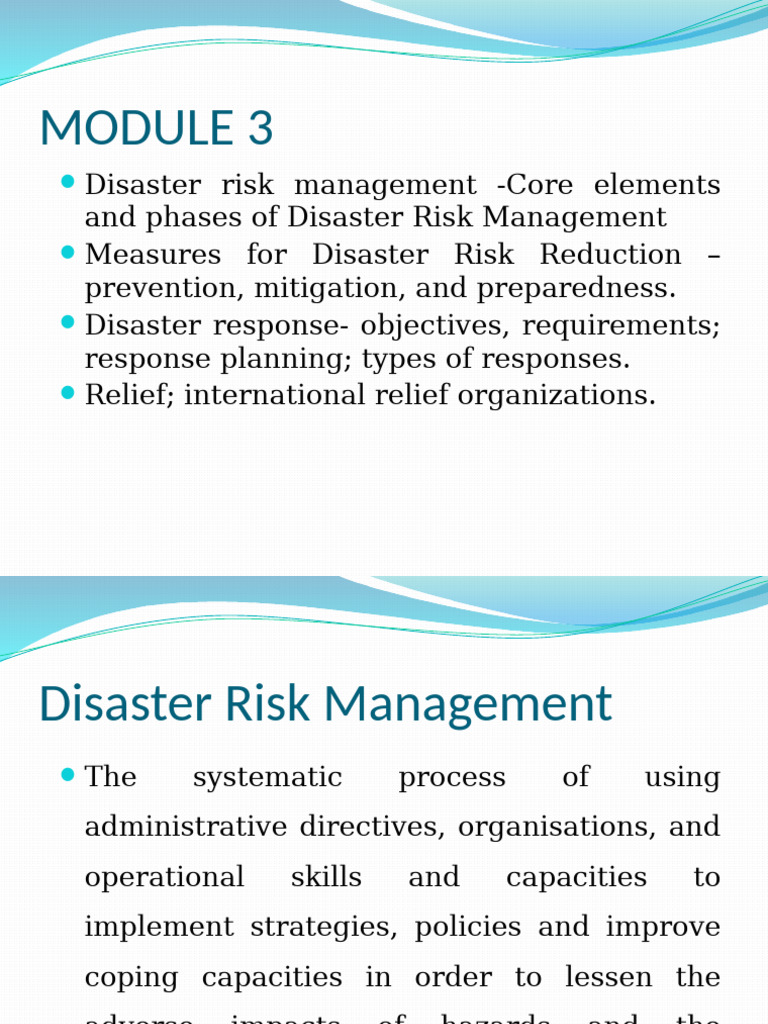 Mcn301 Dismgt 3.1 | PDF | Disaster Risk Reduction | Emergency Management