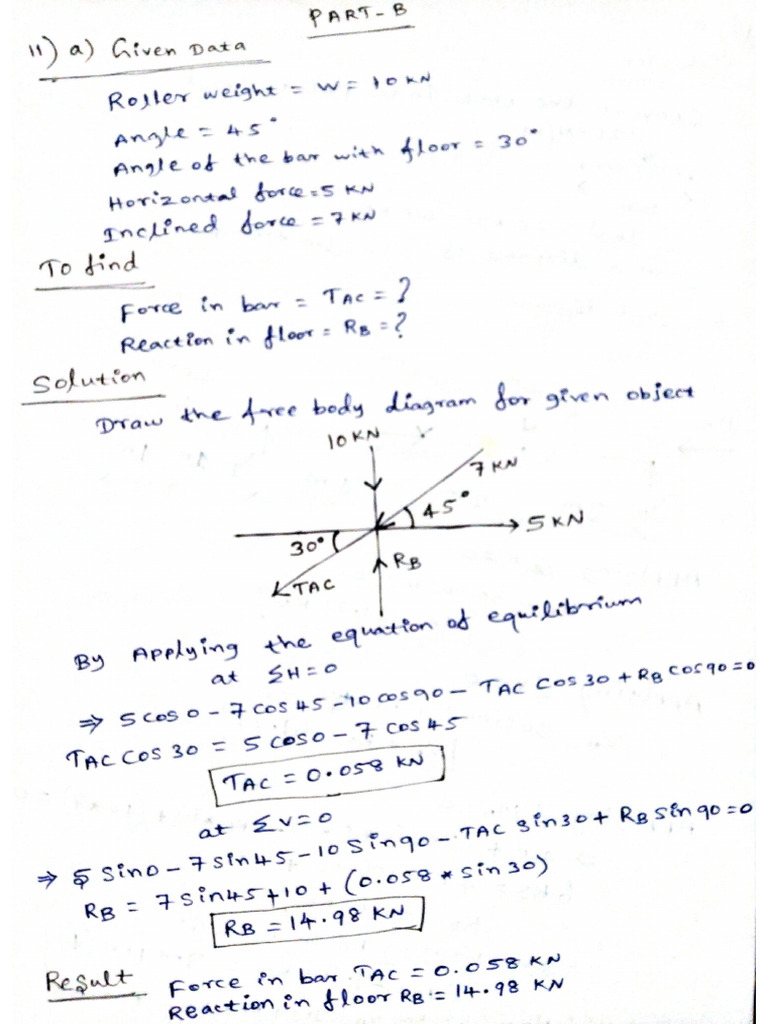 Engineering Mechanics Resolution of forces | PDF